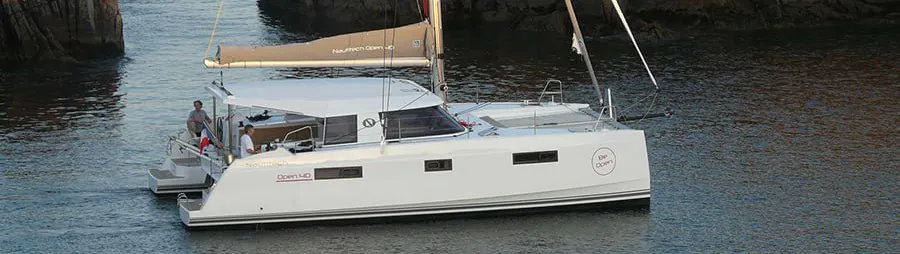 moonlight nautitech 40 ανοιχτό καταμαράν στη δυτική Κρήτη