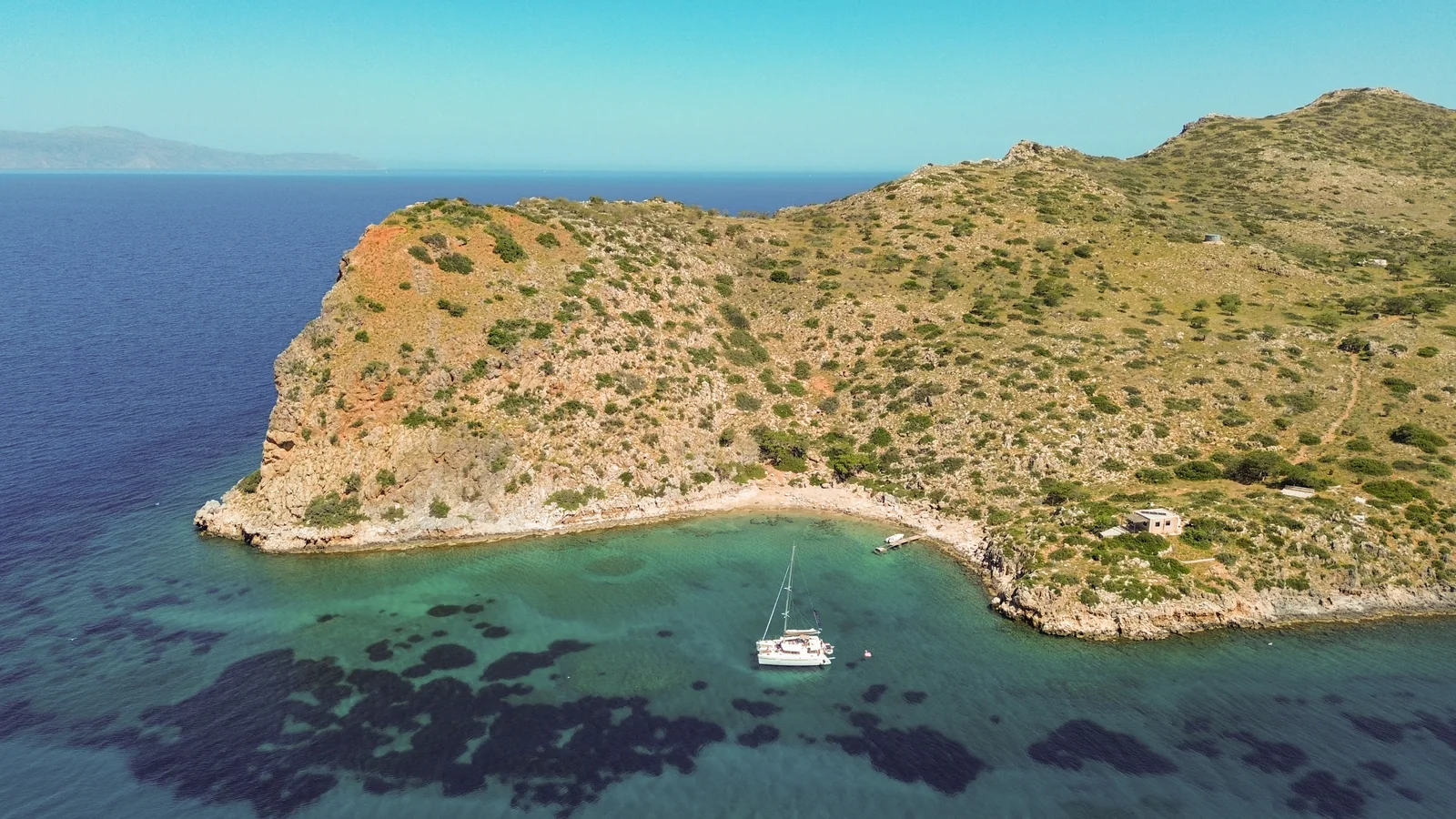 Clear coastal waters near Chania