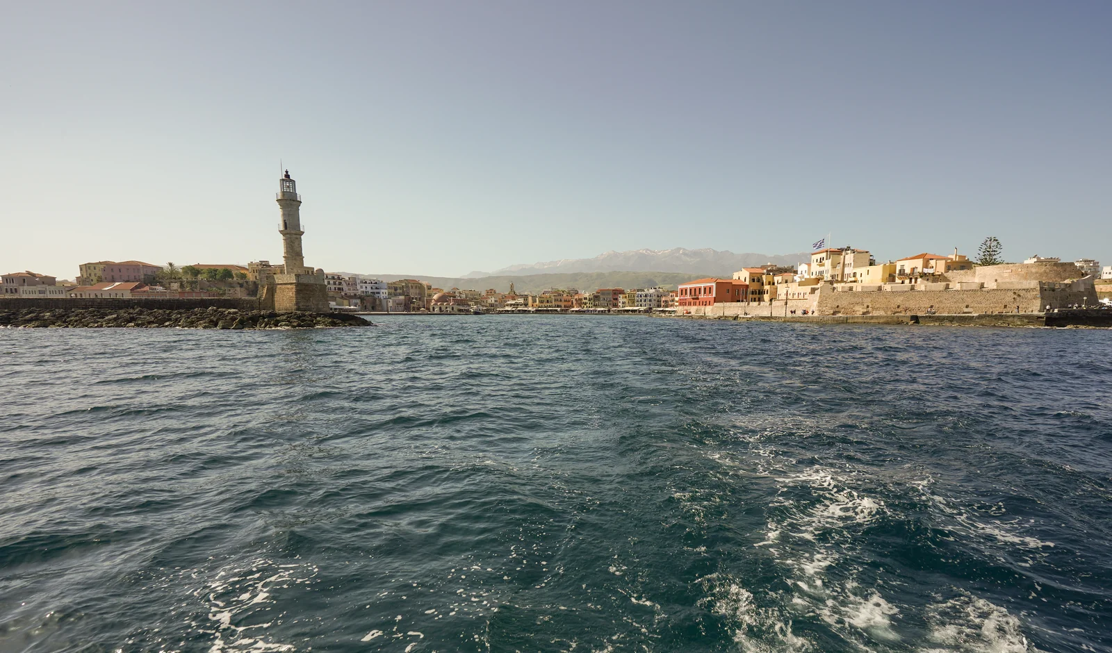 The Venetian harbour from the sea