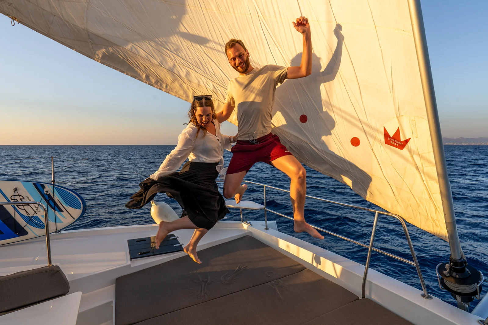 Sailing at golden hour